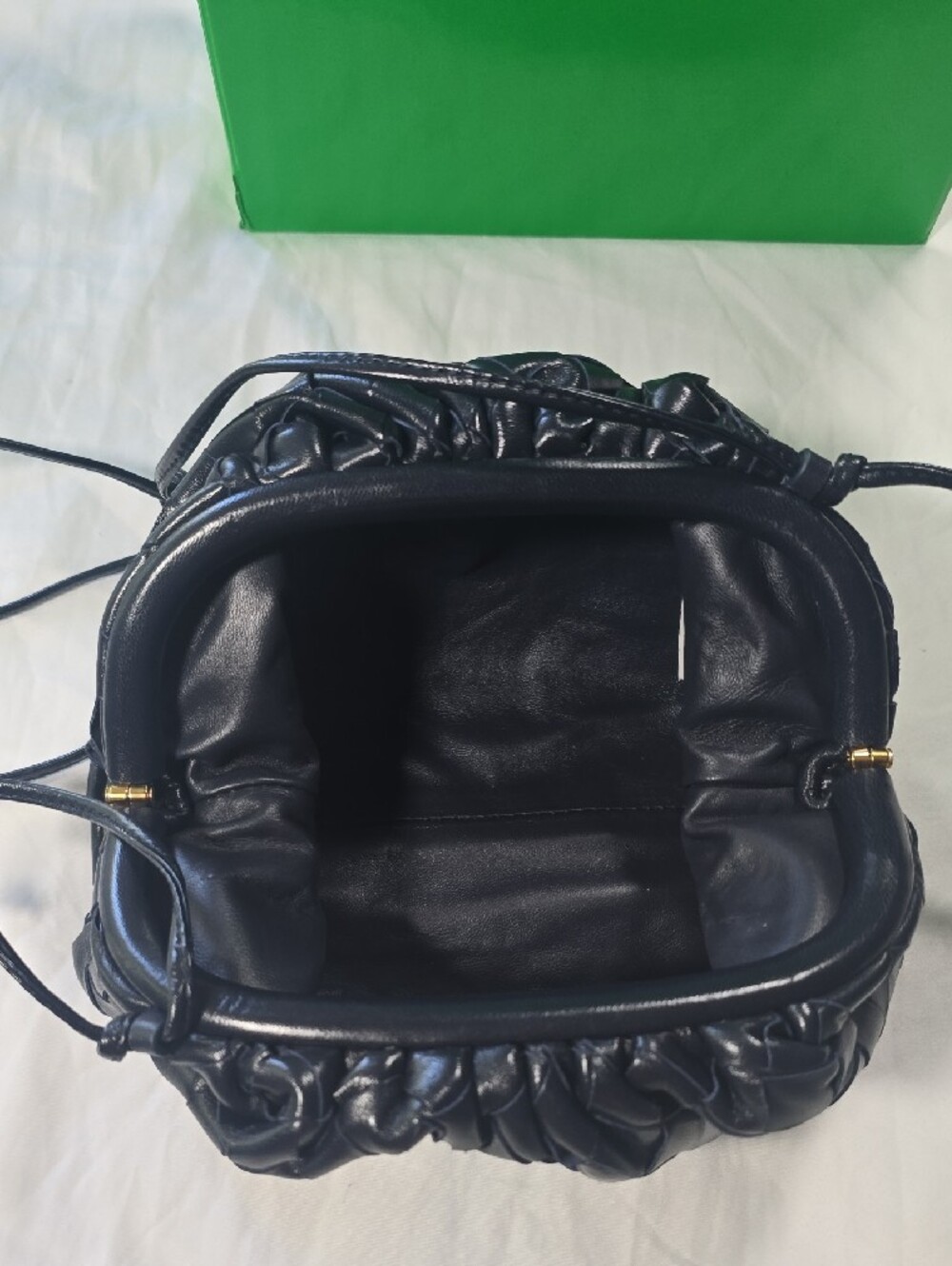 Bottega Veneta Mini Intrecciato Leather Pouch with Drawstring - Picture 4 of 7
